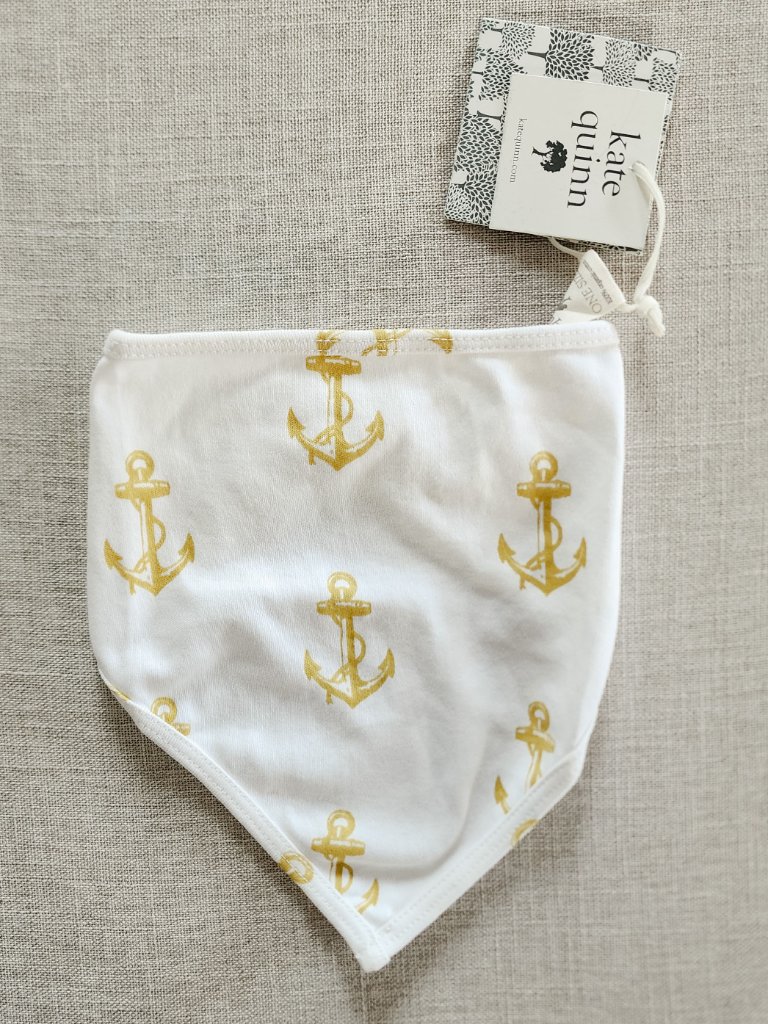 Kate Quinn Anchor Set Sleeveless Bodysuit, Panda Pants And Bandana Bib 3-6 Month — image 5 of 8